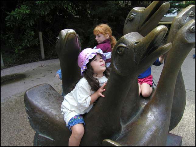 The entrance to the children's zoo