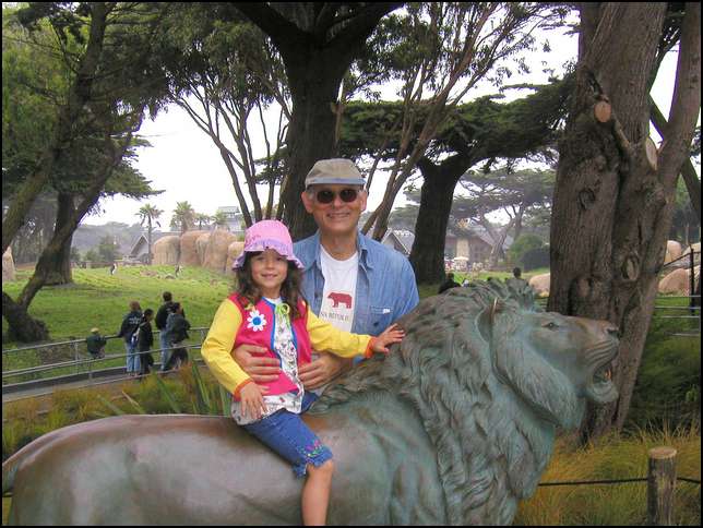 It would be fun to ride a real lion