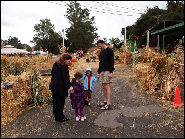 Meeting Ava at the Webb Ranch pumpkin patch
