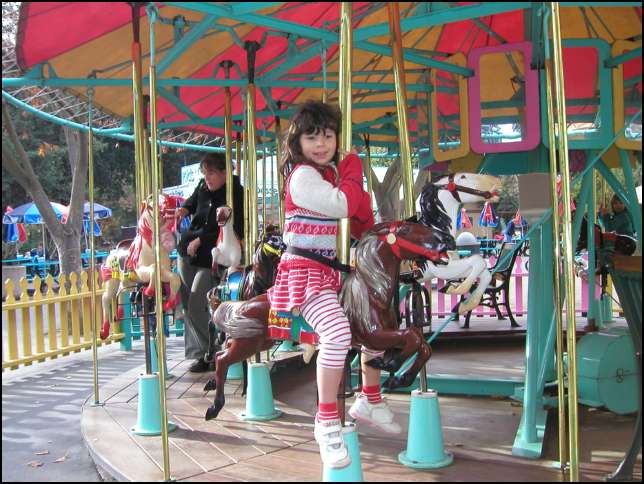 Sydney on the carousel