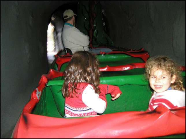 Here we go, through the tunnel