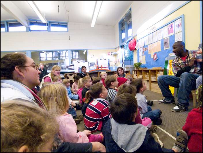 Eric's turn at story time