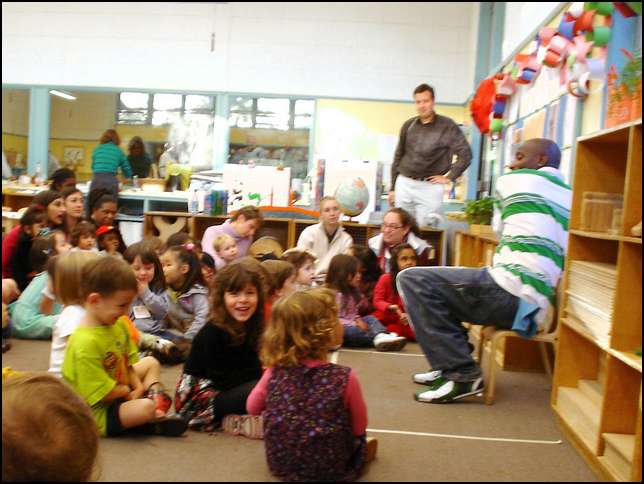 Story time is great -- a wonderful end to the Fall term