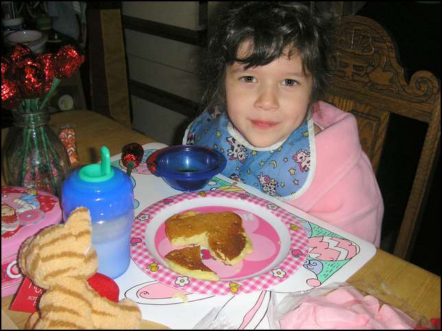 A valentine pancake!!!!