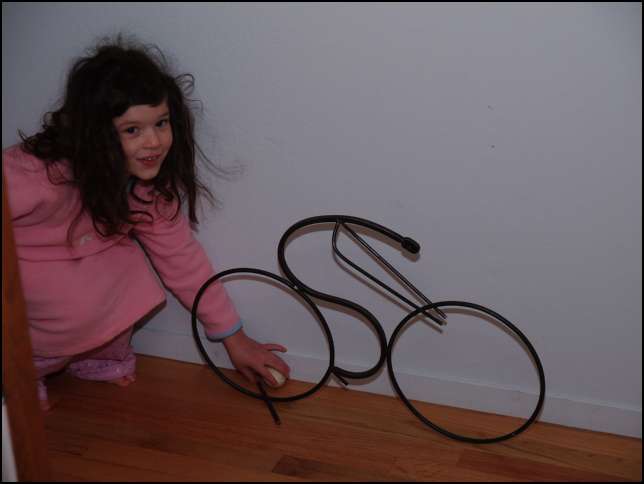 One behind the bicycle sculpture.....