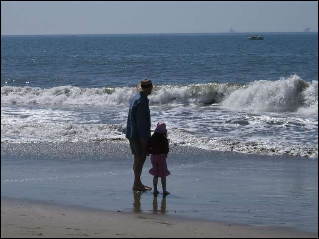 Waiting for the wave to come in....