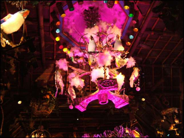 We had a late lunch in the dark dark pirates cove