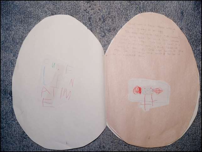 Once upon a time there was a chick growing in an egg. 
