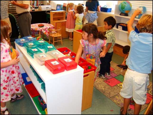 Kids were also busy observing what each other did