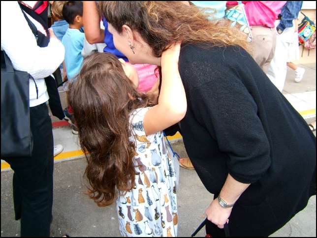 Bye bye mommy!!!!