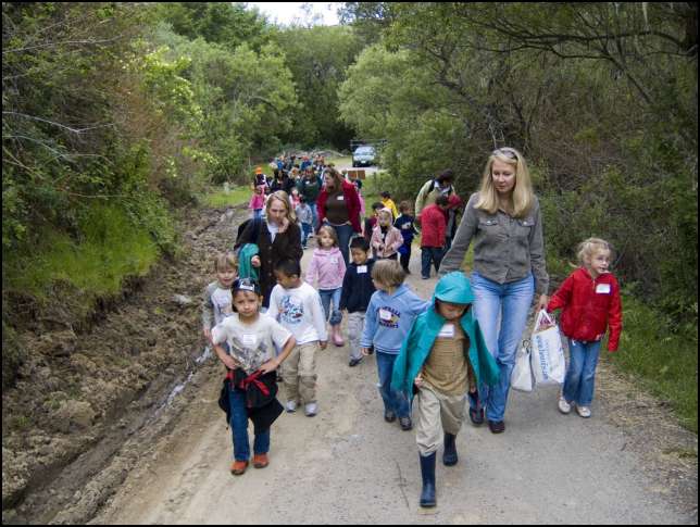 Walking up the long driveway to the ranch