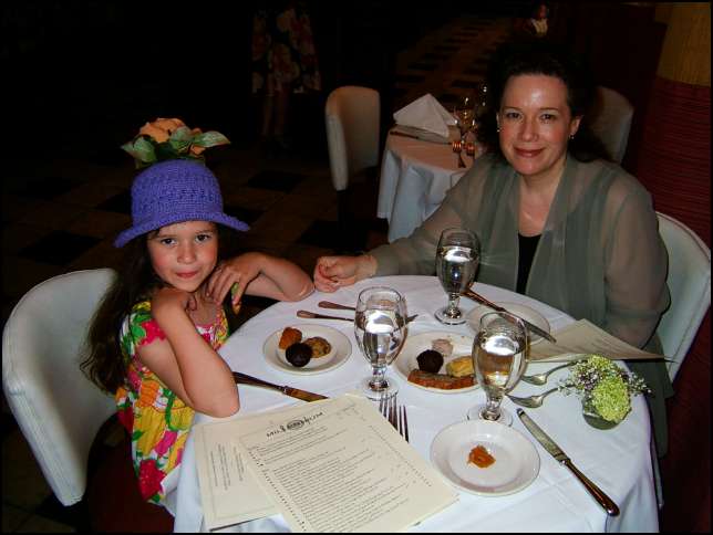 Sydney's hat was much admired by the Millenium staff!